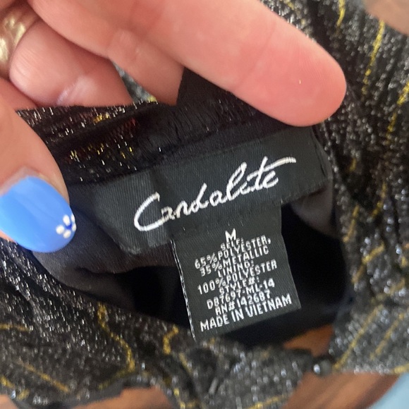 Gorgeous floor length halter top dress with a black lining - Picture 8 of 8